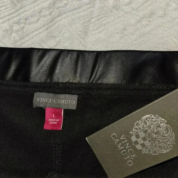 Vince Camuto Faux Leather Pants Sz Large NWT - Picture 3 of 6